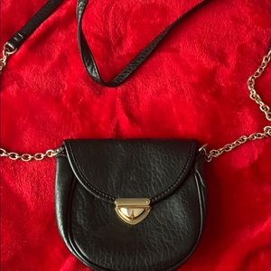 Black/Gold Crossbody Purse